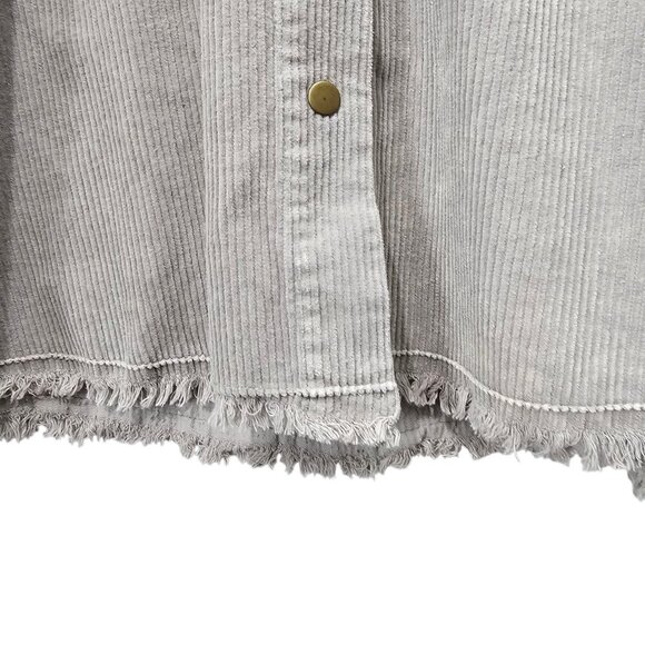 Gameday Couture Purdue Boilermakers Vintage Wash Corduroy Snap Hooded Shacket - Picture 6 of 10